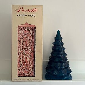 1970’s Pourette Candle Mold, Tree design